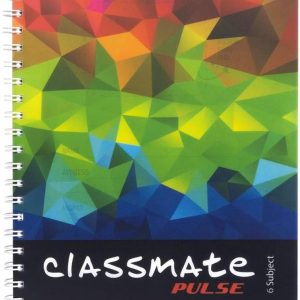 Classmate Soft Cover 6 Subject Spiral Binding Notebook, Single Line, 300 Pages ( Assorted )